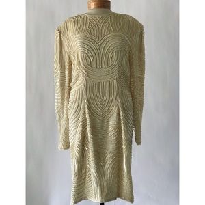 Vintage off-white sequin dress great condition!